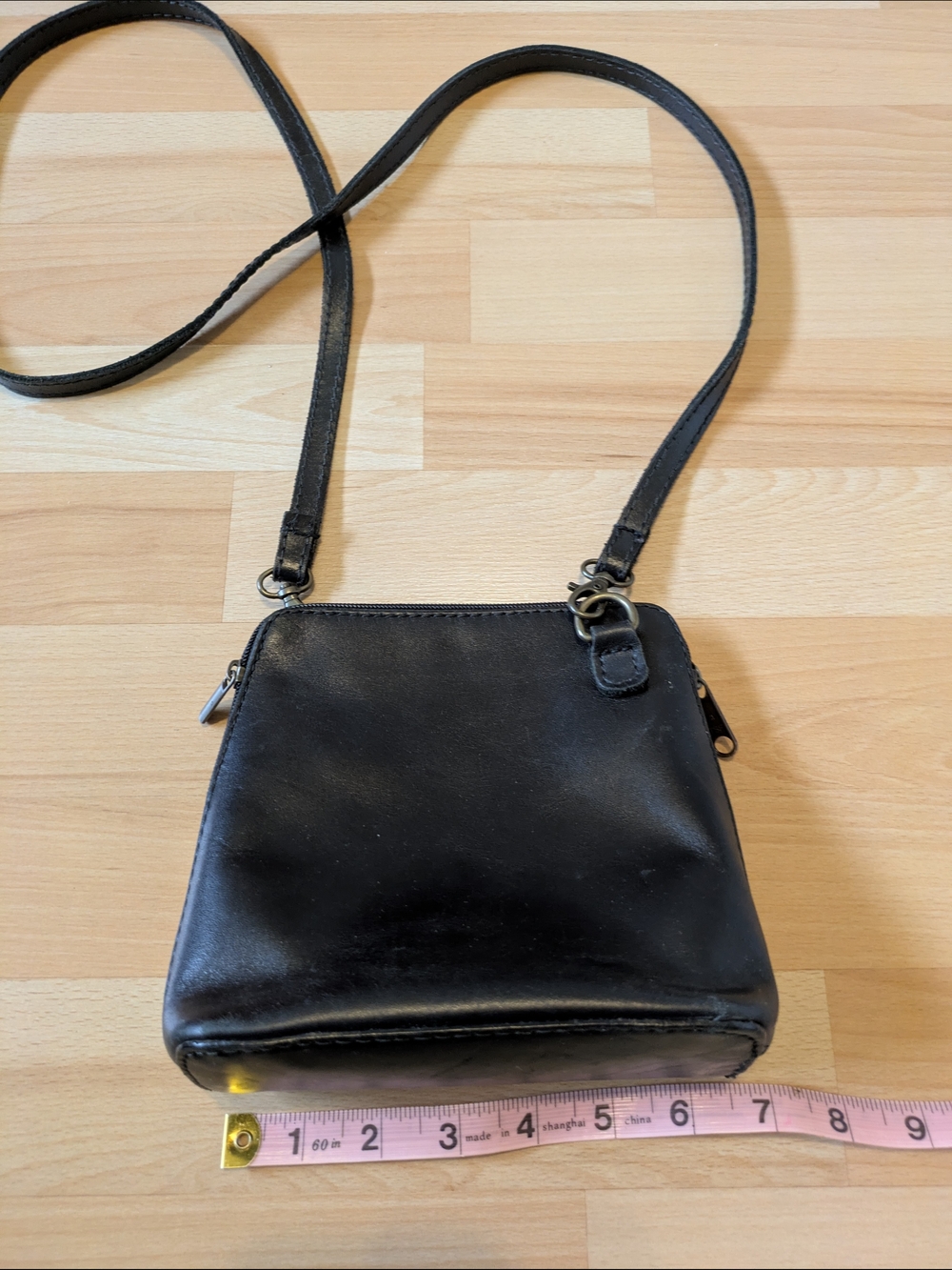 Bag Classic Black Leather Crossbody Bag